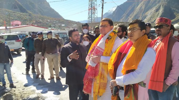 uttrakhand cm in badrinath