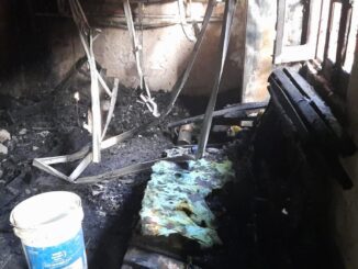 Fire breaks out
