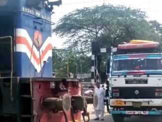 truck in track