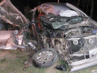 Horrific accident on Shakambhari Devi road